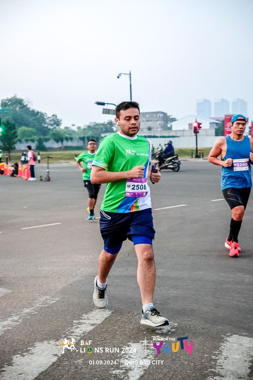 Race photo from BAF LIONS RUN 2024
