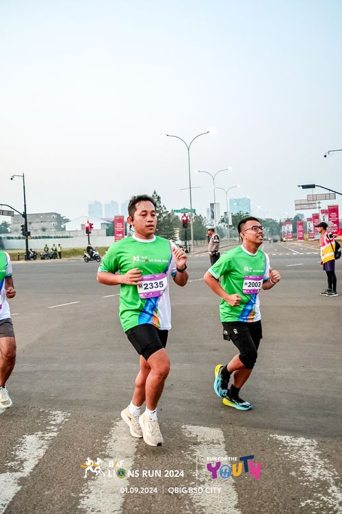 Race photo from BAF LIONS RUN 2024