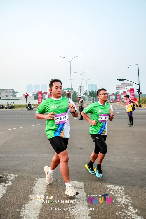 Race photo from BAF LIONS RUN 2024