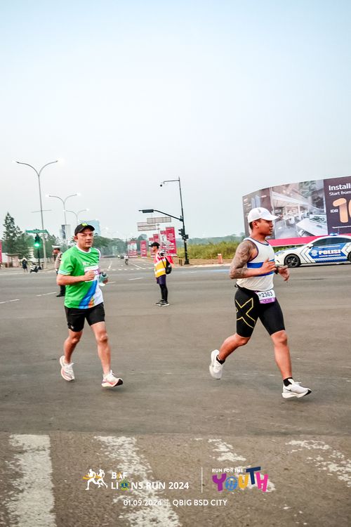 Race photo from BAF LIONS RUN 2024