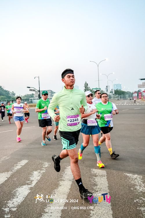Race photo from BAF LIONS RUN 2024