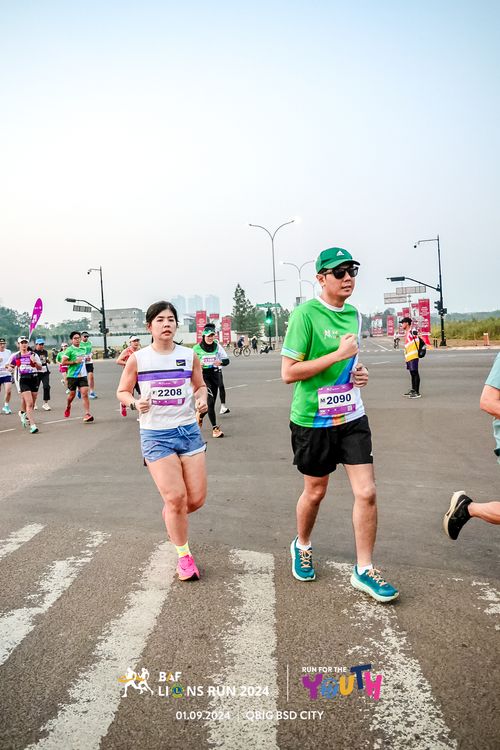 Race photo from BAF LIONS RUN 2024