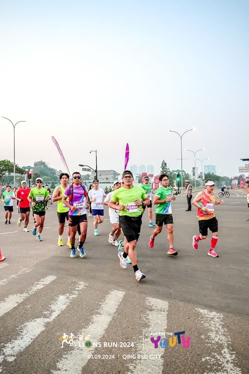Race photo from BAF LIONS RUN 2024