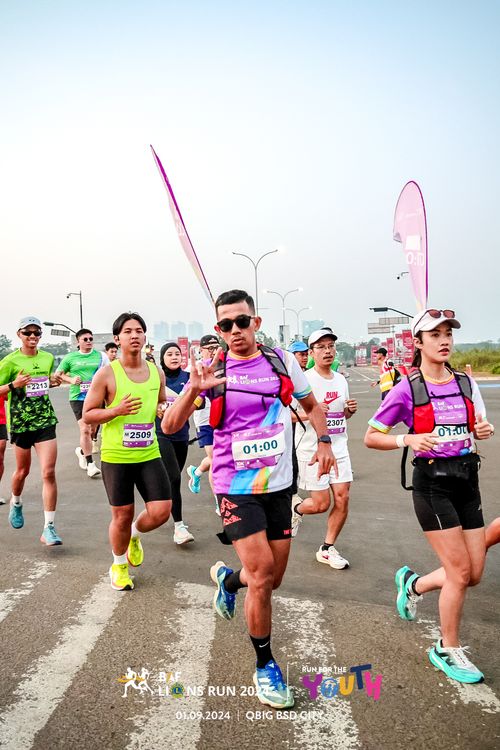 Race photo from BAF LIONS RUN 2024