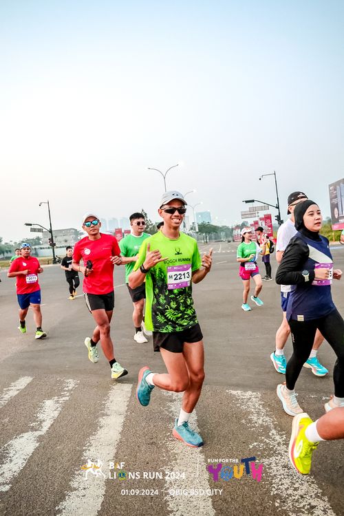 Race photo from BAF LIONS RUN 2024