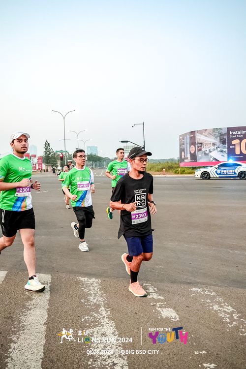 Race photo from BAF LIONS RUN 2024