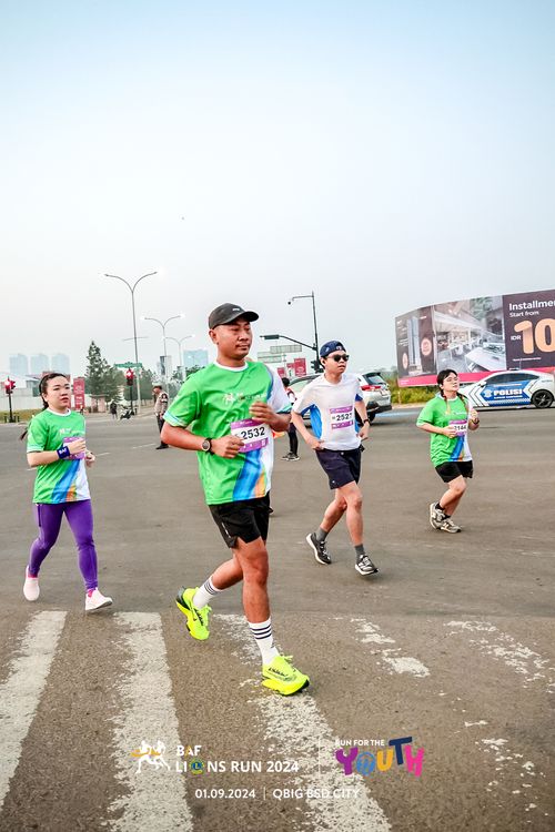 Race photo from BAF LIONS RUN 2024