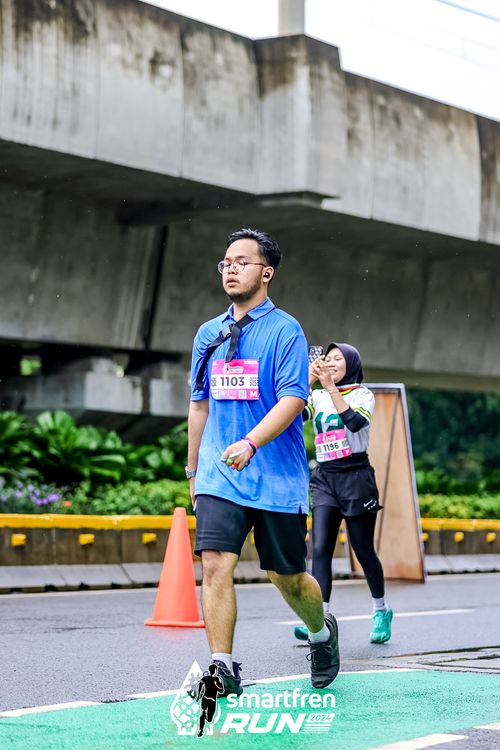 Race photo from Smartfren Run 2024