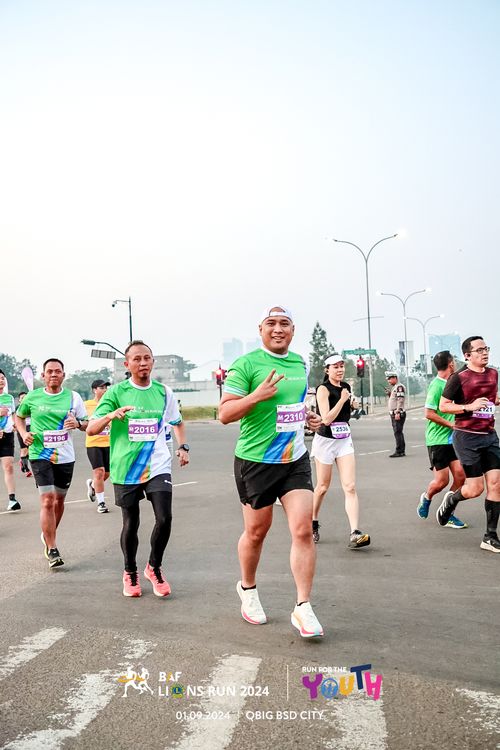 Race photo from BAF LIONS RUN 2024