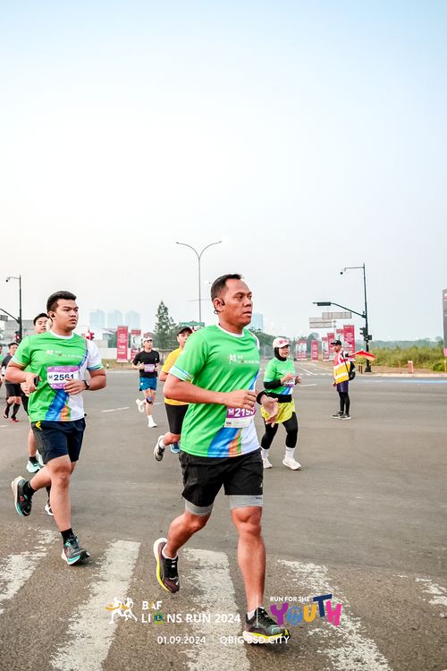 Race photo from BAF LIONS RUN 2024