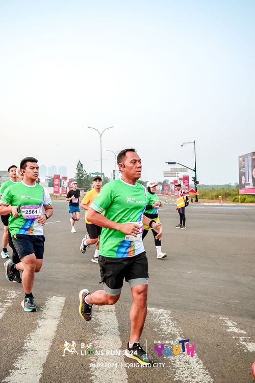 Race photo from BAF LIONS RUN 2024
