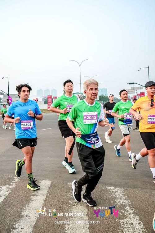 Race photo from BAF LIONS RUN 2024