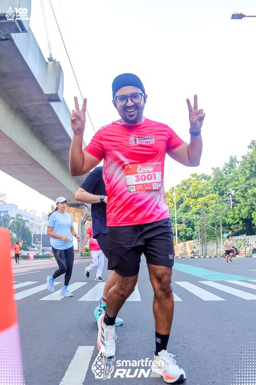 Race photo from Smartfren Run 2025 