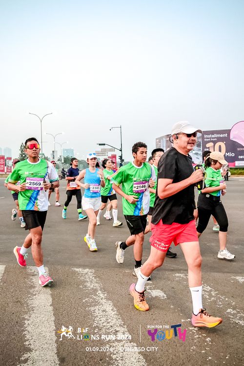Race photo from BAF LIONS RUN 2024