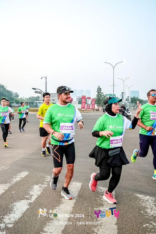 Race photo from BAF LIONS RUN 2024