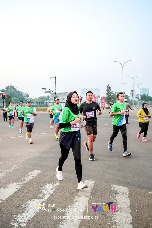 Race photo from BAF LIONS RUN 2024