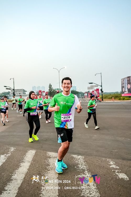 Race photo from BAF LIONS RUN 2024