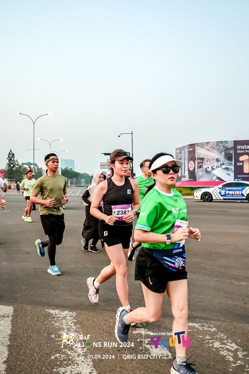 Race photo from BAF LIONS RUN 2024