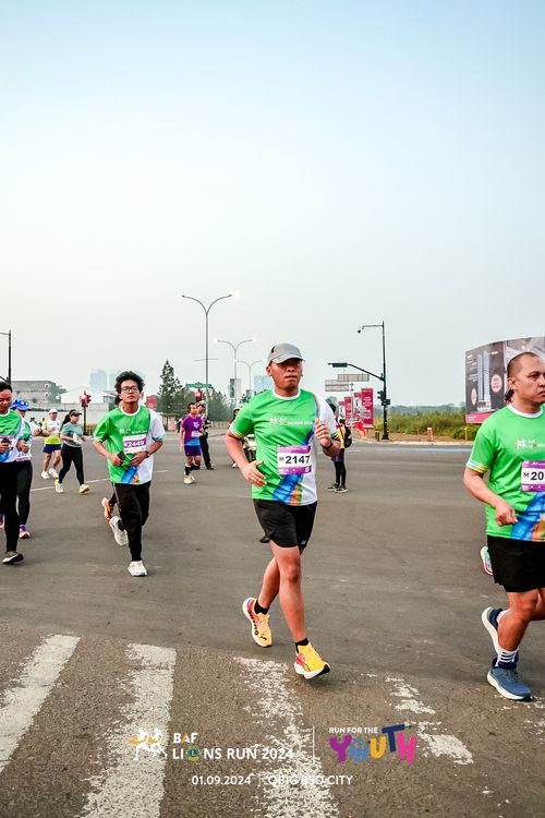 Race photo from BAF LIONS RUN 2024