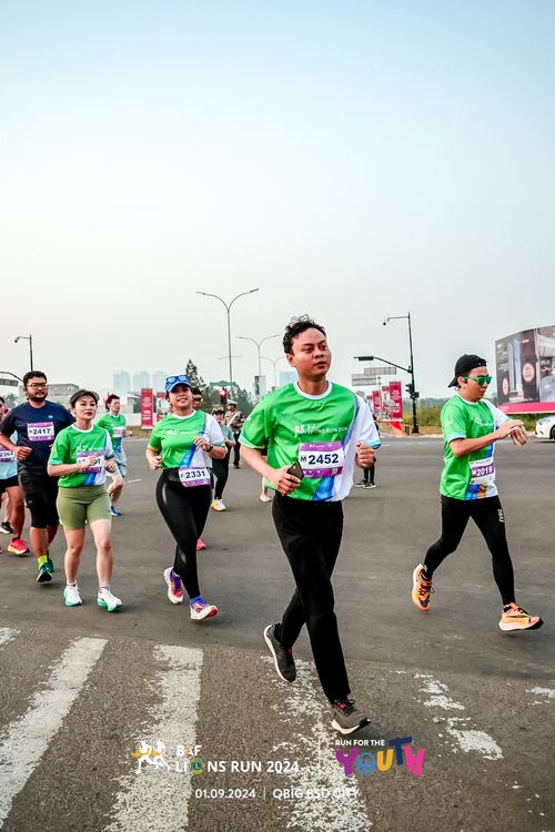 Race photo from BAF LIONS RUN 2024
