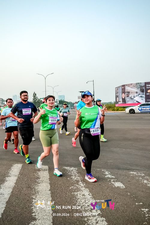 Race photo from BAF LIONS RUN 2024