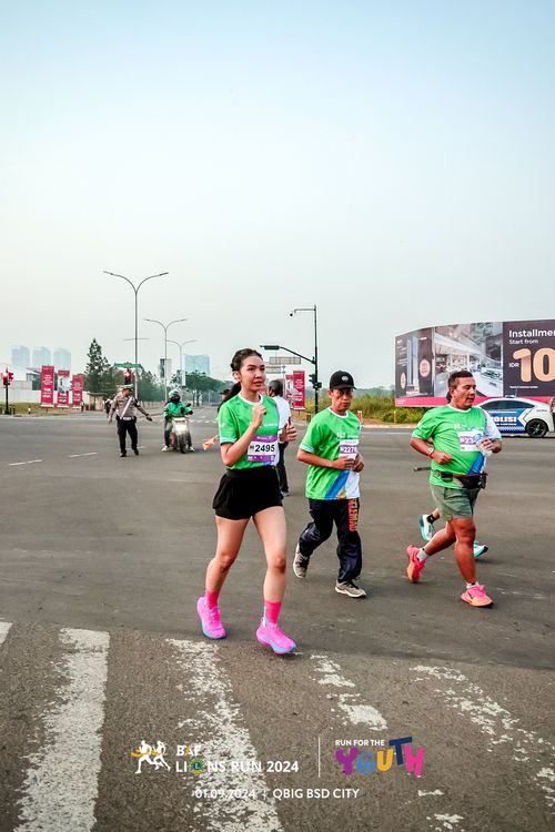 Race photo from BAF LIONS RUN 2024