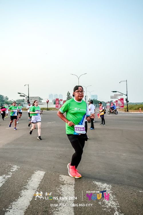 Race photo from BAF LIONS RUN 2024