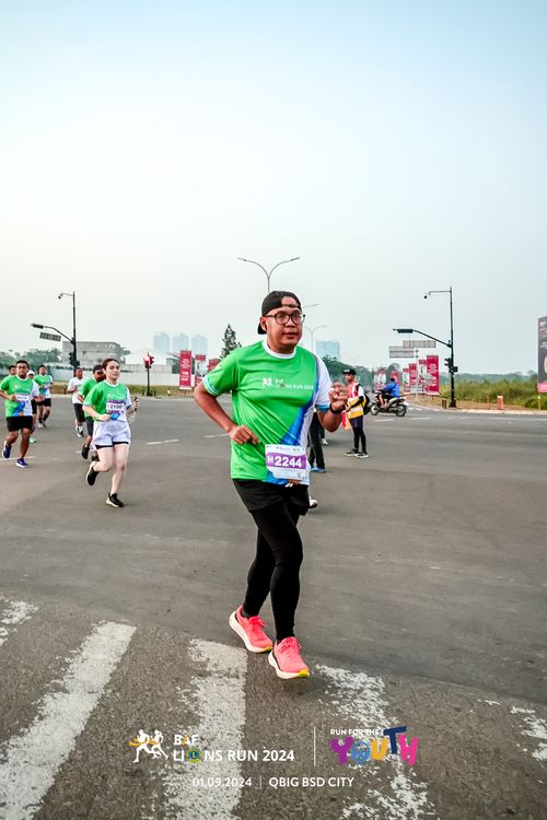 Race photo from BAF LIONS RUN 2024