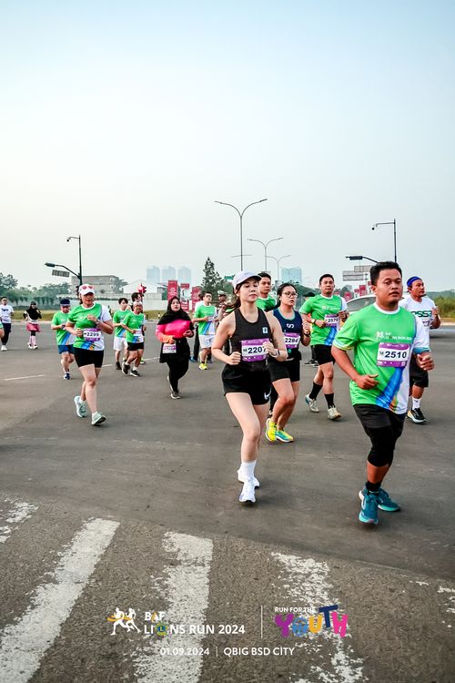 Race photo from BAF LIONS RUN 2024