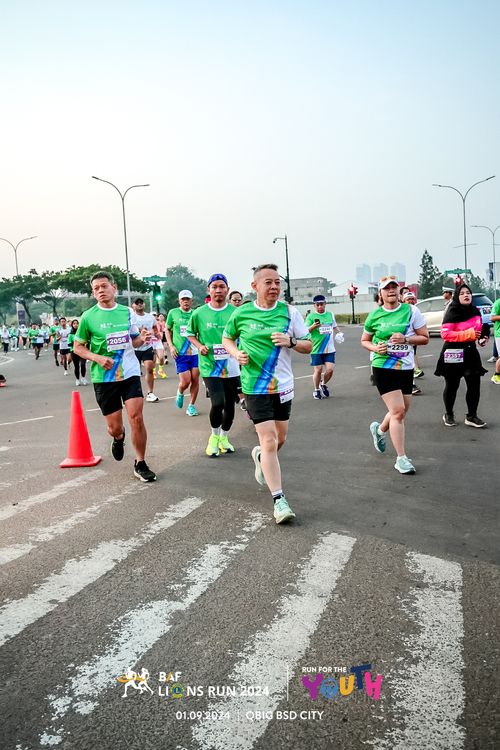 Race photo from BAF LIONS RUN 2024