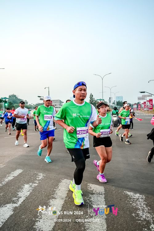 Race photo from BAF LIONS RUN 2024