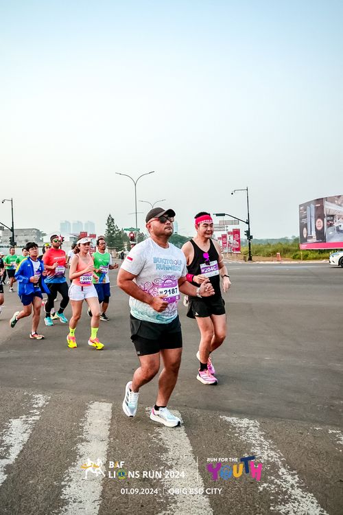 Race photo from BAF LIONS RUN 2024