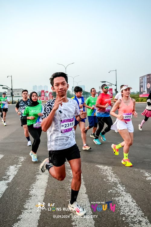 Race photo from BAF LIONS RUN 2024