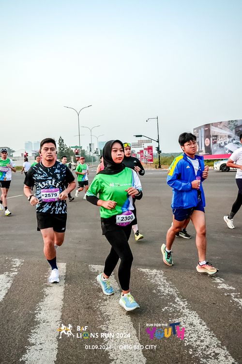 Race photo from BAF LIONS RUN 2024