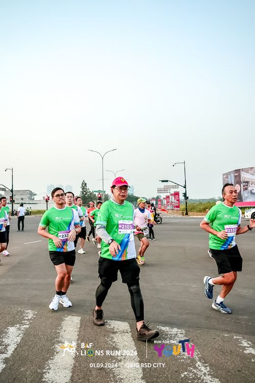 Race photo from BAF LIONS RUN 2024