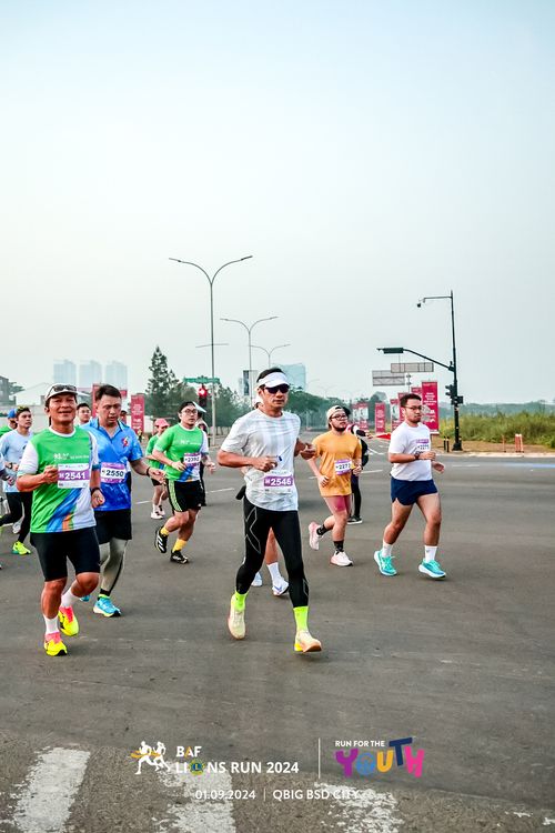 Race photo from BAF LIONS RUN 2024