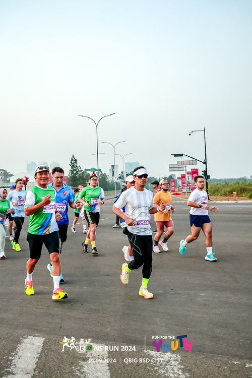 Race photo from BAF LIONS RUN 2024