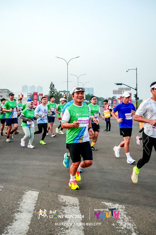Race photo from BAF LIONS RUN 2024
