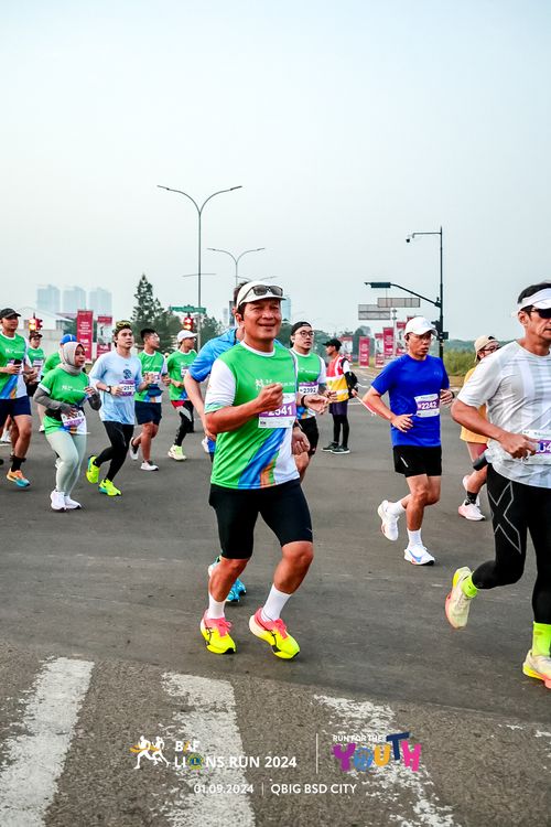 Race photo from BAF LIONS RUN 2024
