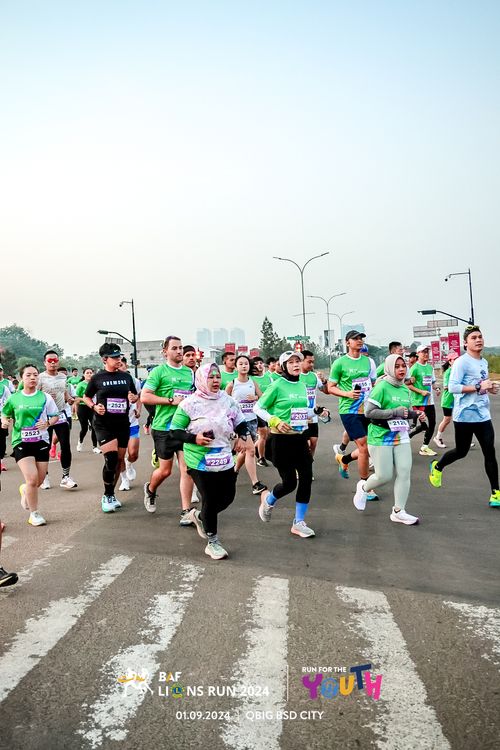 Race photo from BAF LIONS RUN 2024