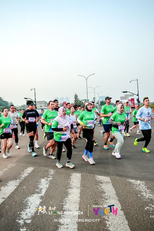 Race photo from BAF LIONS RUN 2024