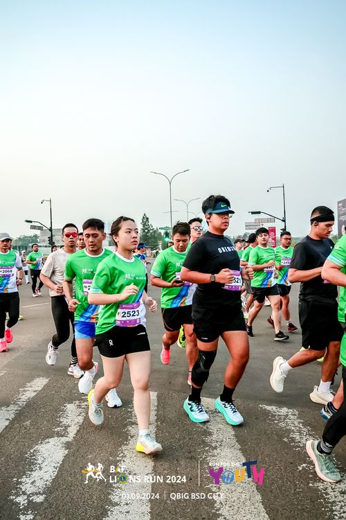 Race photo from BAF LIONS RUN 2024