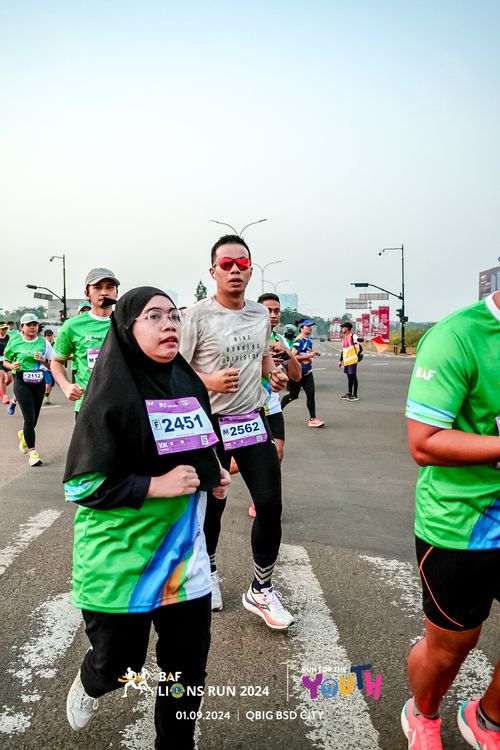 Race photo from BAF LIONS RUN 2024
