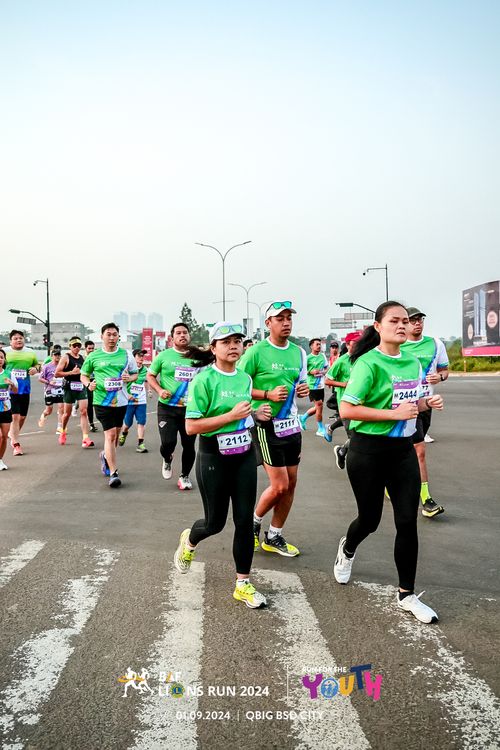 Race photo from BAF LIONS RUN 2024