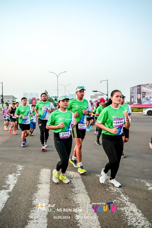 Race photo from BAF LIONS RUN 2024