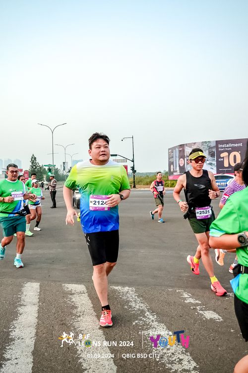 Race photo from BAF LIONS RUN 2024
