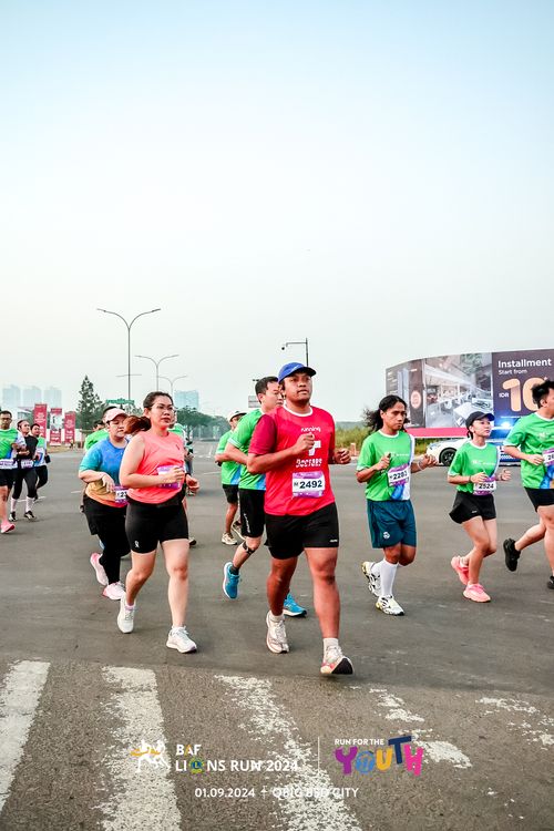 Race photo from BAF LIONS RUN 2024