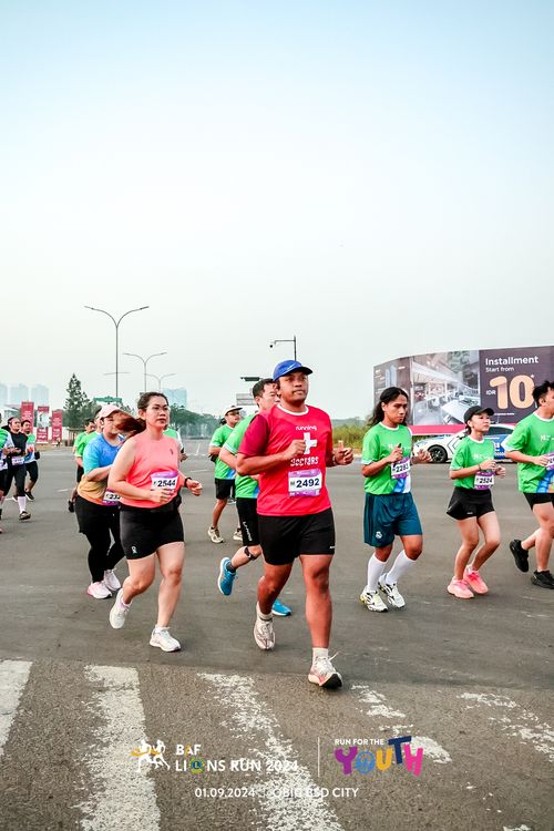 Race photo from BAF LIONS RUN 2024