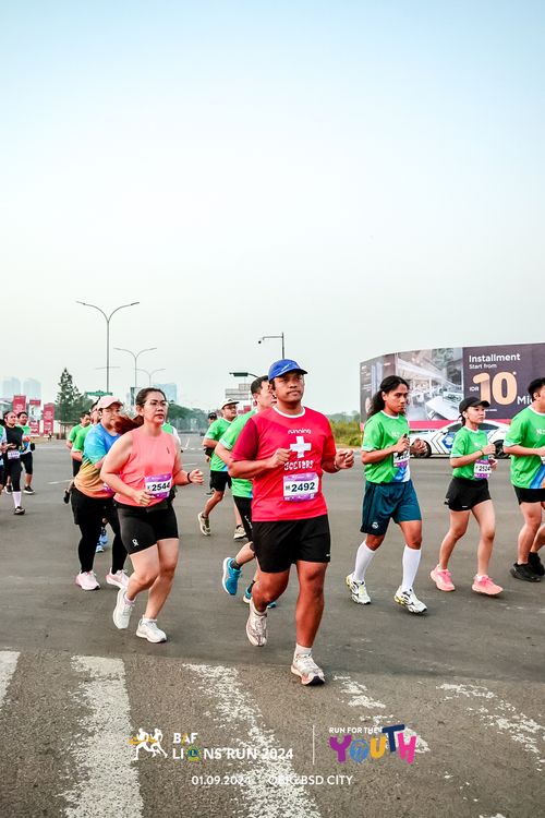 Race photo from BAF LIONS RUN 2024