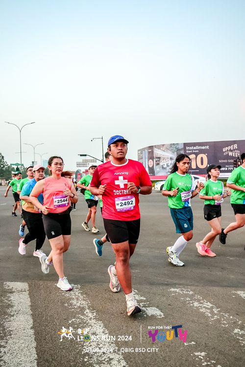 Race photo from BAF LIONS RUN 2024